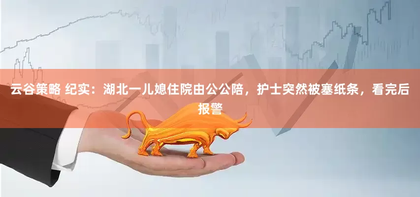 云谷策略 纪实：湖北一儿媳住院由公公陪，护士突然被塞纸条，看完后报警