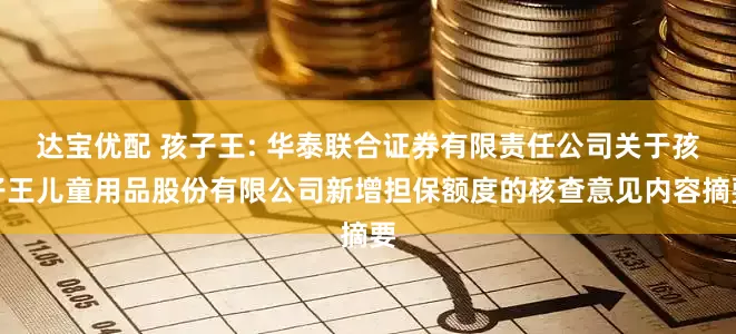 达宝优配 孩子王: 华泰联合证券有限责任公司关于孩子王儿童用品股份有限公司新增担保额度的核查意见内容摘要